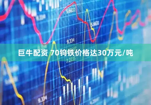 巨牛配资 70钨铁价格达30万元/吨
